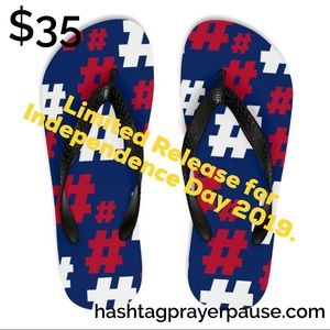#PrayerPause American Pride Flip-Flops